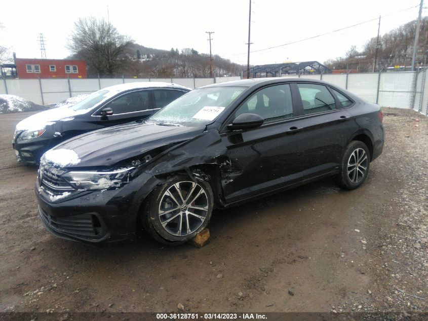 2022 VOLKSWAGEN JETTA SPORT VIN: 3VWBM7BU9NM030492