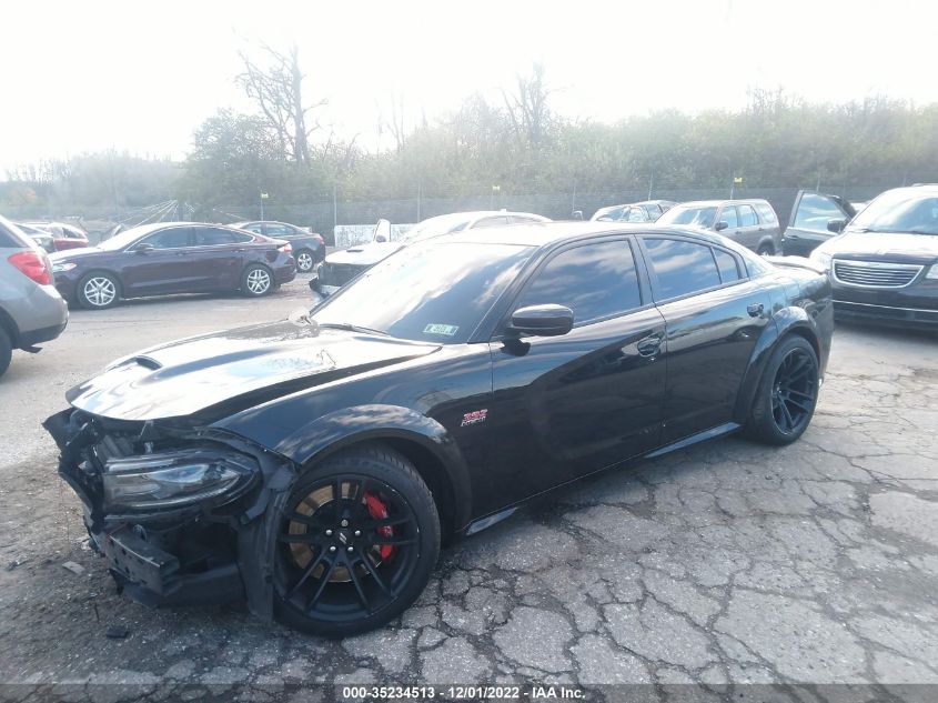 2021 DODGE CHARGER SCAT PACK WIDEBODY VIN: 2C3CDXGJ6MH640826