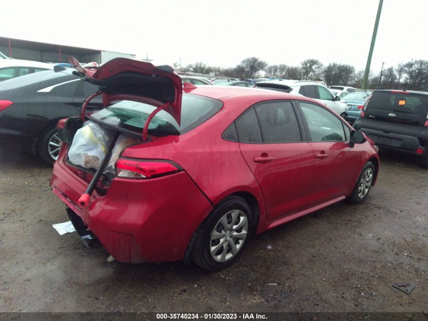 2021 TOYOTA COROLLA LE VIN: JTDEPMAE4MJ156061