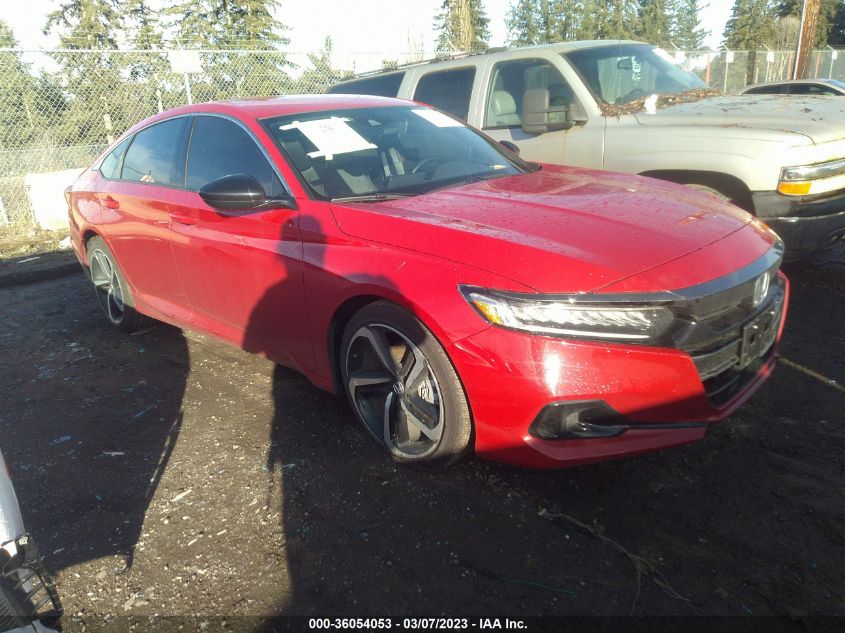 2022 HONDA ACCORD SEDAN SPORT VIN: 1HGCV1F30NA058313