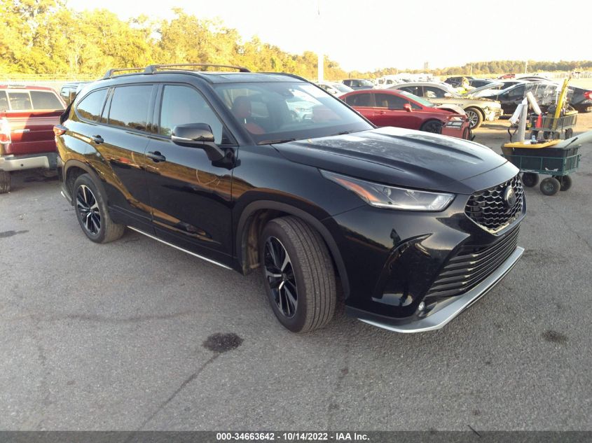 2022 TOYOTA HIGHLANDER XSE VIN: 5TDLZRAH3NS120004