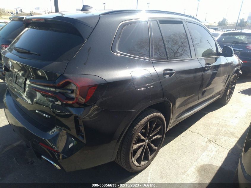 2022 BMW X3 SDRIVE30I VIN: 5UX43DP06N9J97957