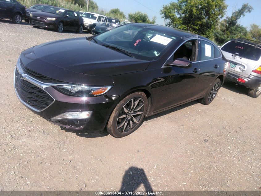 2020 CHEVROLET MALIBU RS VIN: 1G1ZG5ST7LF151659