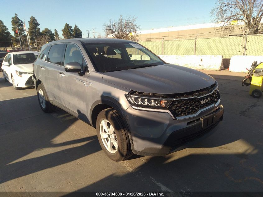 2022 KIA SORENTO LX VIN: 5XYRGDLC8NG097966