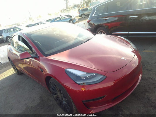 2022 TESLA MODEL 3 PERFORMANCE VIN: 5YJ3E1EC8NF182546
