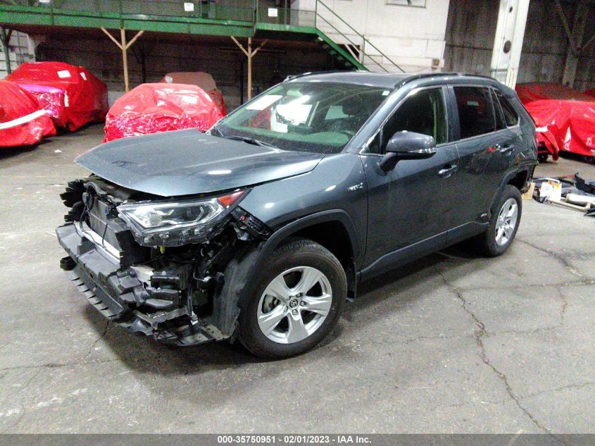2021 TOYOTA RAV4 HYBRID XLE VIN: JTMRWRFV8MD126456