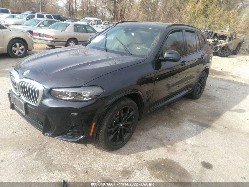 2022 BMW X3 XDRIVE30I VIN: 5UX53DP0XN9L07977