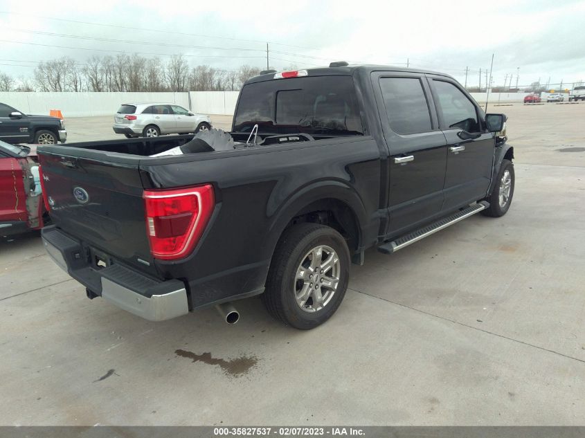 2022 FORD F-150 SUPERCREW VIN: 1FTEW1CP2NKD86922