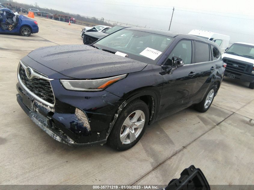 2021 TOYOTA HIGHLANDER L VIN: 5TDCZRAH0MS538096