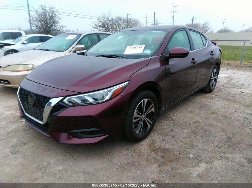 2022 NISSAN SENTRA SV VIN: 3N1AB8CV8NY253202