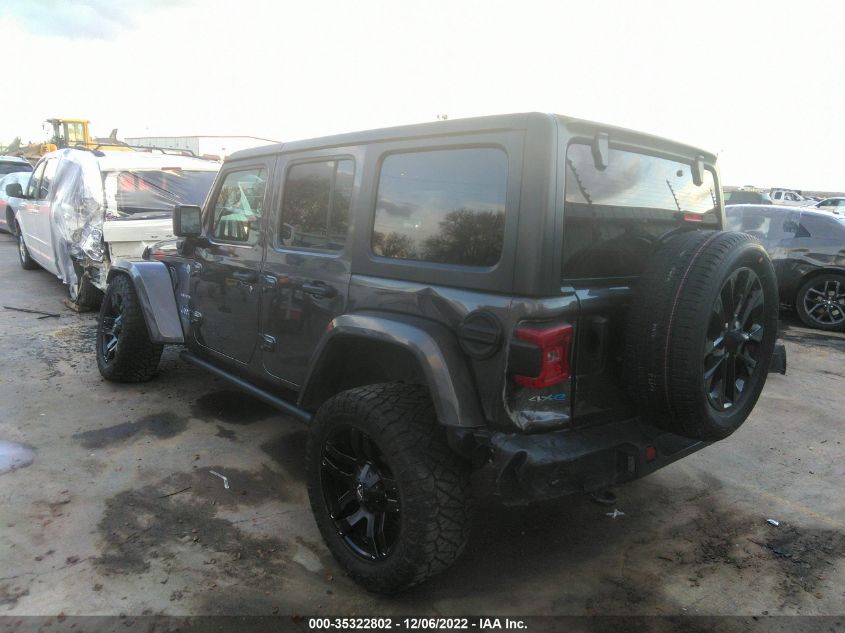 2021 JEEP WRANGLER 4XE UNLIMITED SAHARA VIN: 1C4JJXP61MW716672