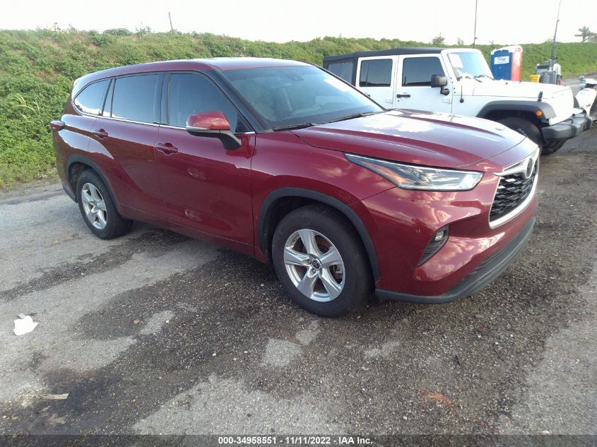 2021 TOYOTA HIGHLANDER L/LE VIN: 5TDZZRAH2MS531757