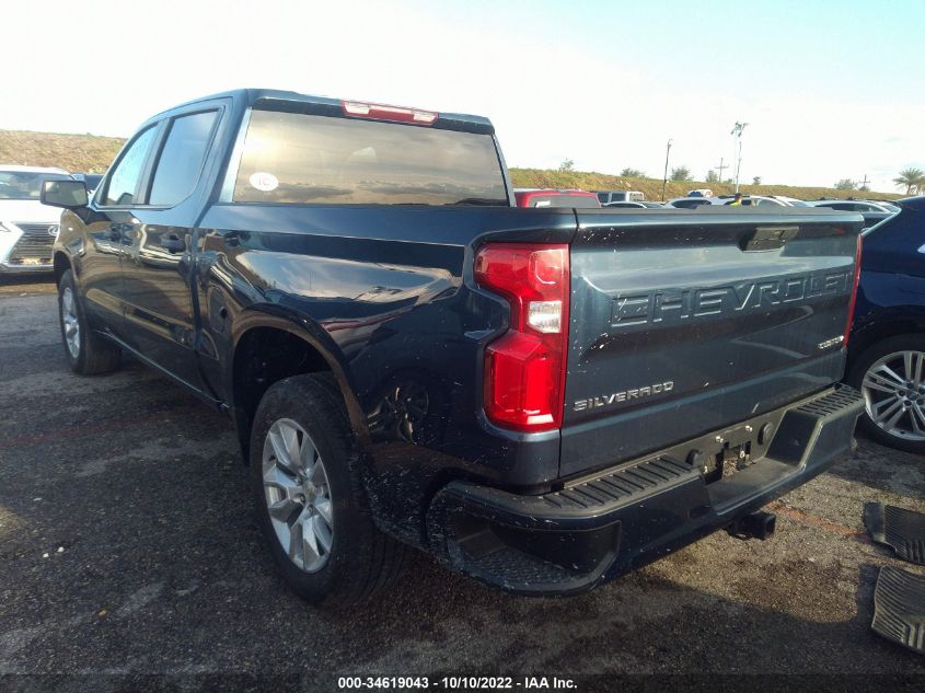 2021 CHEVROLET SILVERADO 1500 CUSTOM VIN: 3GCPWBEK2MG271095
