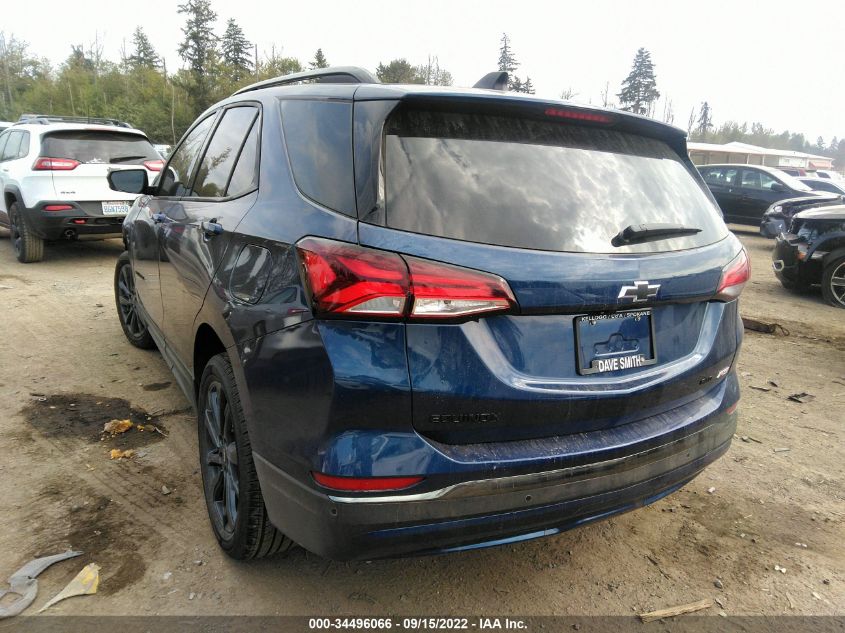 2022 CHEVROLET EQUINOX RS VIN: 3GNAXWEV9NS153295