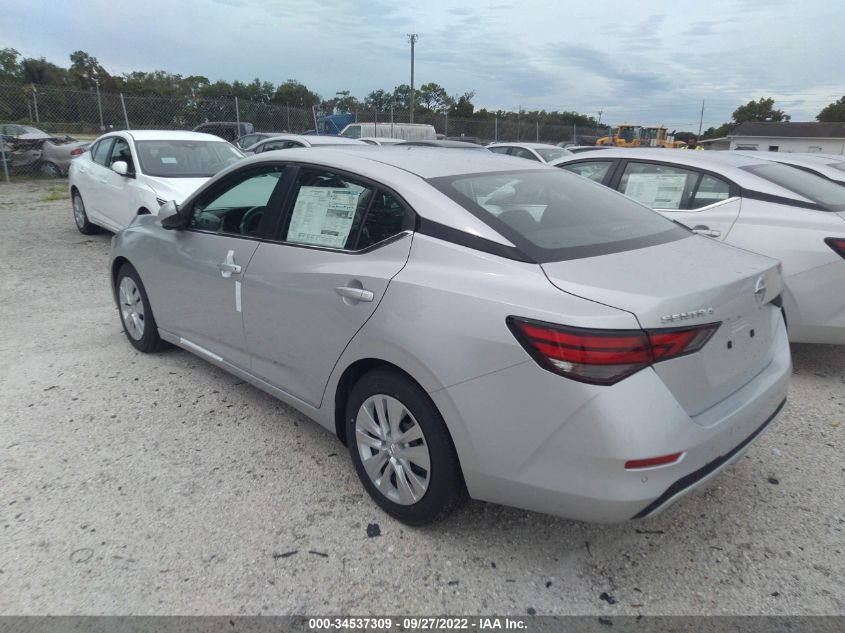 2022 NISSAN SENTRA S VIN: 3N1AB8BV0NY292903