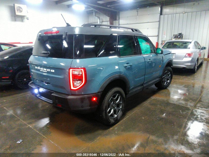 2022 FORD BRONCO SPORT BADLANDS VIN: 3FMCR9D91NRD41829