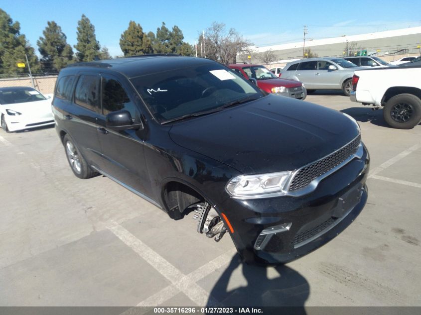 2022 DODGE DURANGO SXT VIN: 1C4RDJAG2NC181959