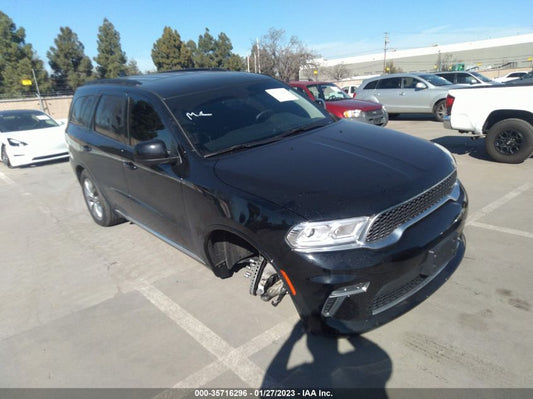 2022 DODGE DURANGO SXT VIN: 1C4RDJAG2NC181959