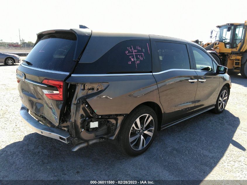 2022 HONDA ODYSSEY TOURING VIN: 5FNRL6H80NB067721