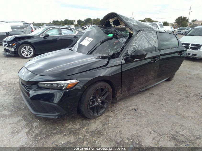 2022 HONDA CIVIC SEDAN SPORT VIN: 2HGFE2F56NH530701