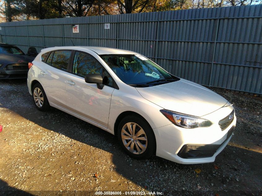 2021 SUBARU IMPREZA VIN: 4S3GTAB62M3712883