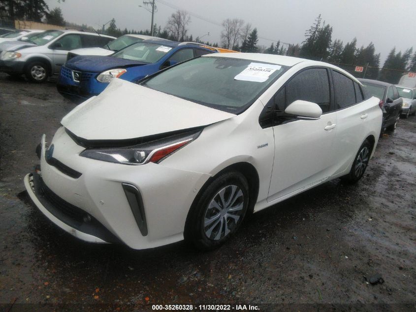 2020 TOYOTA PRIUS LE/XLE VIN: JTDL9RFU6L3022363