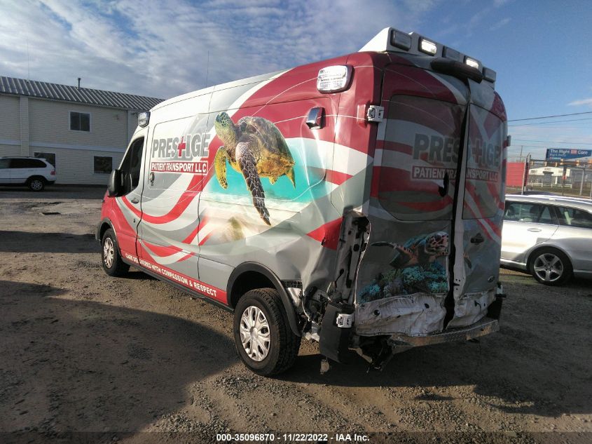 2020 FORD TRANSIT CARGO VAN VIN: 1FDBR1CG9LKB25872