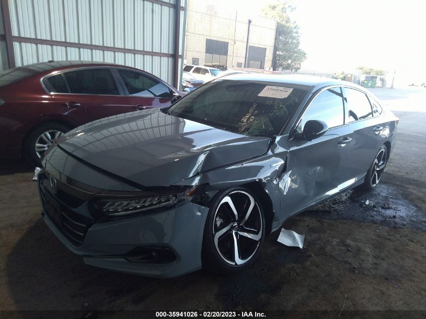 2022 HONDA ACCORD HYBRID SPORT VIN: 1HGCV3F24NA045017
