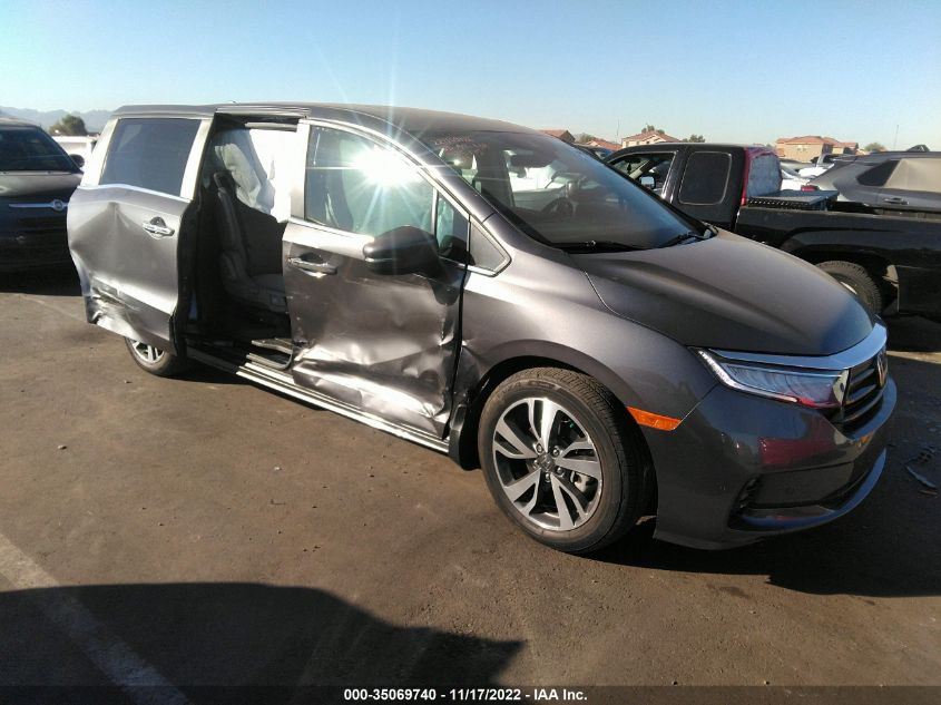 2022 HONDA ODYSSEY TOURING VIN: 5FNRL6H83NB056986