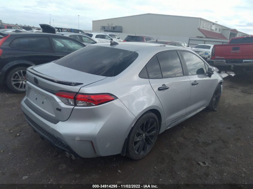 2022 TOYOTA COROLLA SE VIN: 5YFS4MCE2NP112579
