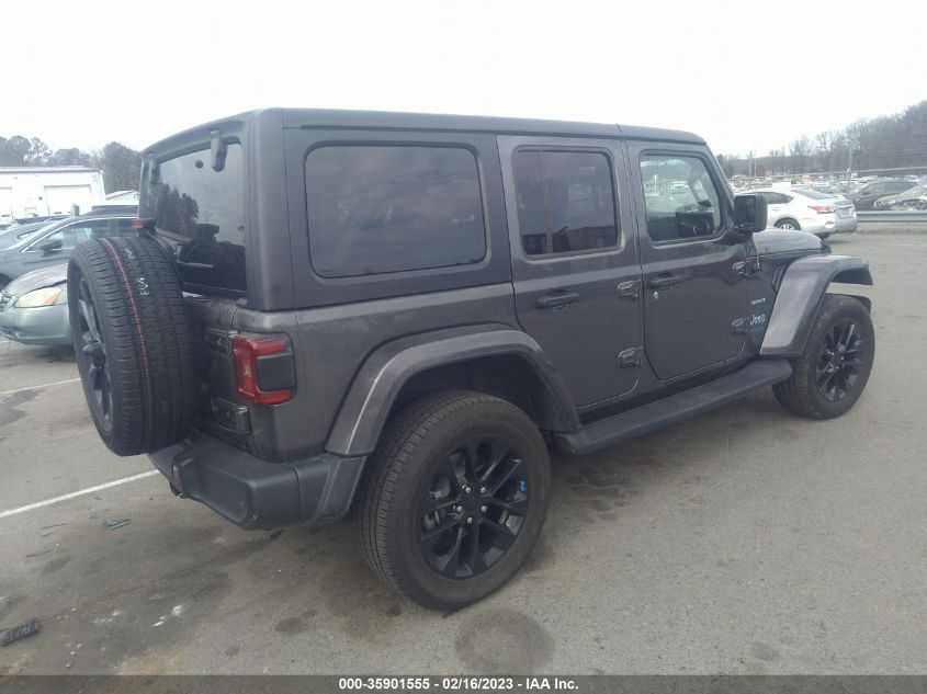 2022 JEEP WRANGLER 4XE UNLIMITED SAHARA VIN: 1C4JJXP60NW107199