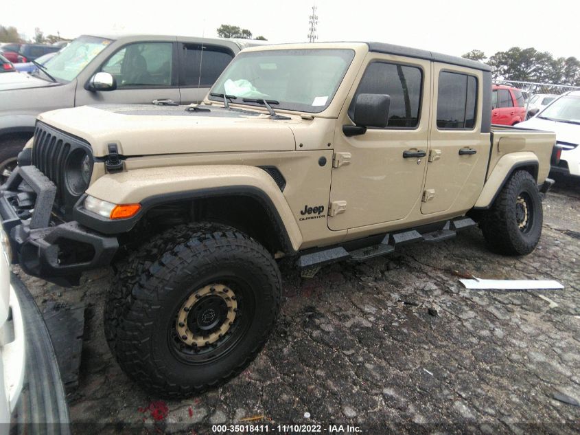 2022 JEEP GLADIATOR SPORT S VIN: 1C6HJTAG5NL155850