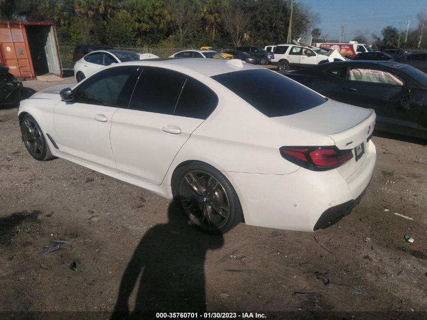 2021 BMW 5 SERIES M550I XDRIVE VIN: WBA13BK07MCF04005