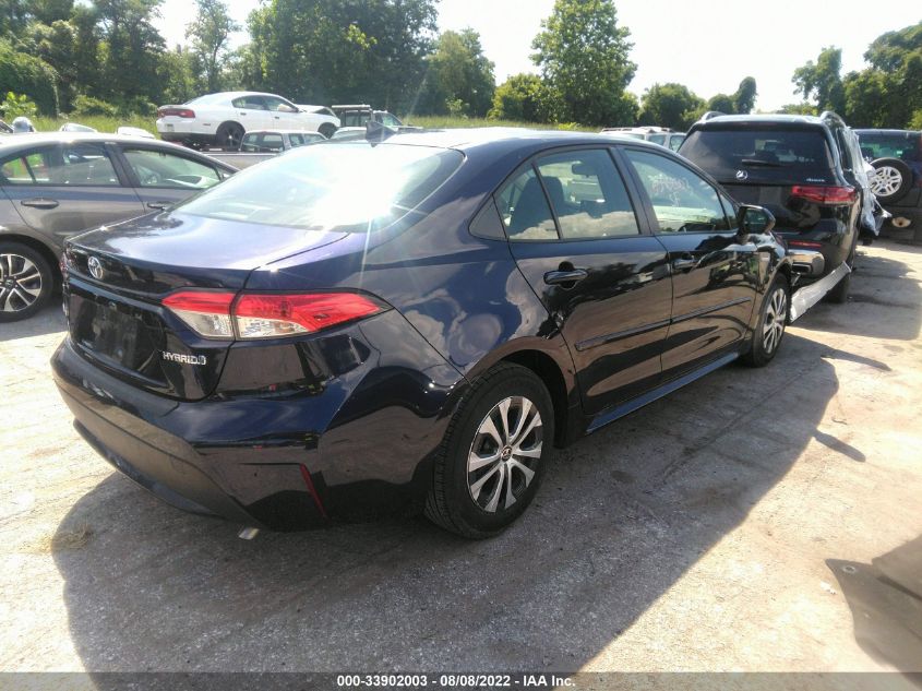 2021 TOYOTA COROLLA HYBRID LE VIN: JTDEAMDE9MJ011532