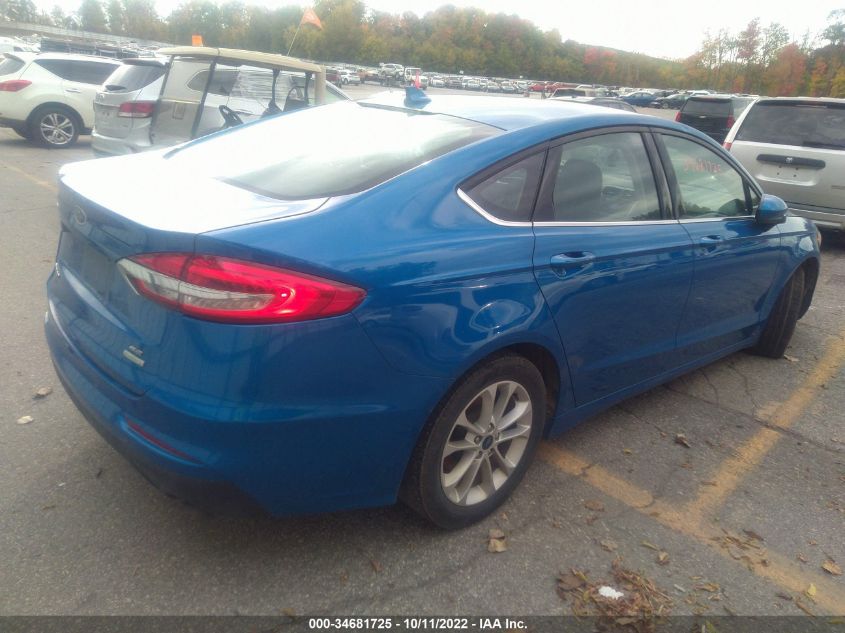 2020 FORD FUSION SE VIN: 3FA6P0HD7LR167821