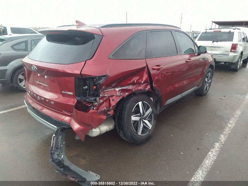 2021 KIA SORENTO EX VIN: 5XYRH4LFXMG037127