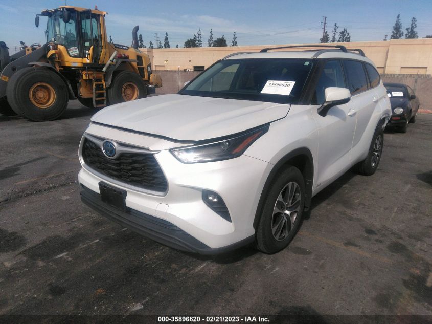 2022 TOYOTA HIGHLANDER HYBRID VIN: 5TDHBRCH3NS537713