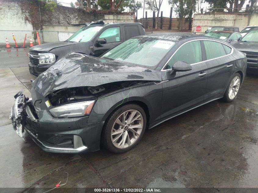 2022 AUDI A5 SPORTBACK PREMIUM VIN: WAUABCF56NA005088