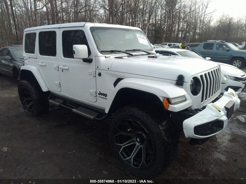 2021 JEEP WRANGLER UNLIMITED SAHARA HIGH VIN: 1C4HJXEG8MW760372