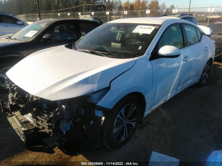 2021 NISSAN SENTRA SV VIN: 3N1AB8CV1MY285102