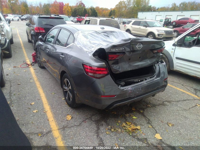 2022 NISSAN SENTRA SV VIN: 3N1AB8CV7NY214519