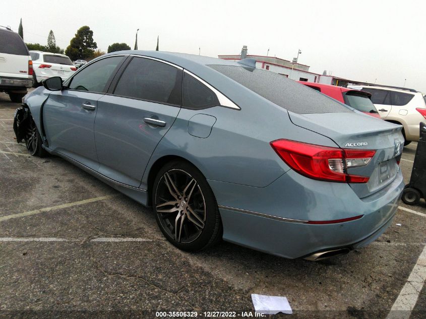 2021 HONDA ACCORD SEDAN TOURING VIN: 1HGCV2F91MA008464