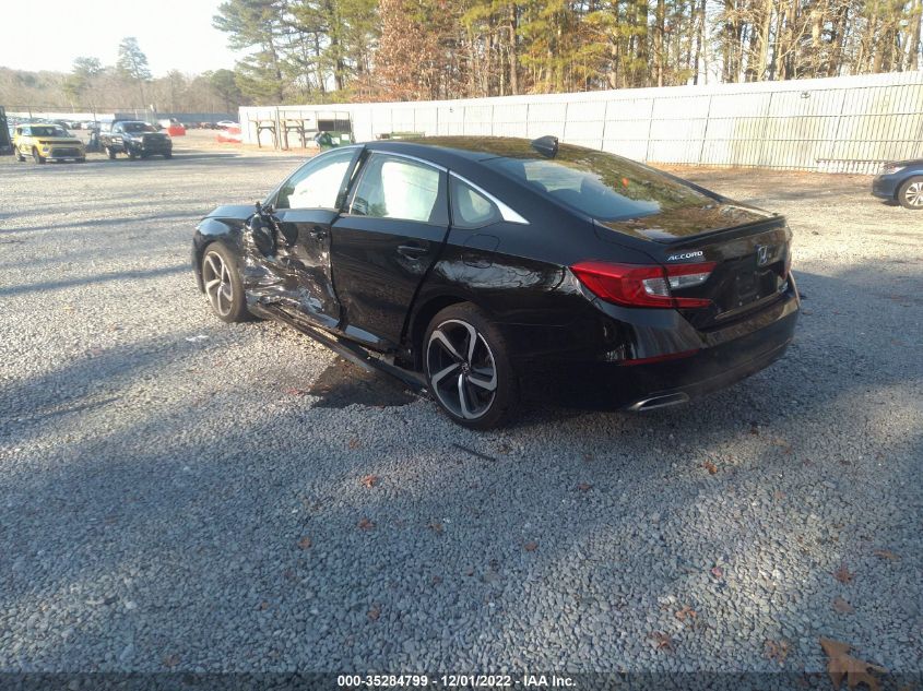 2020 HONDA ACCORD SEDAN SPORT VIN: 1HGCV2F34LA013233