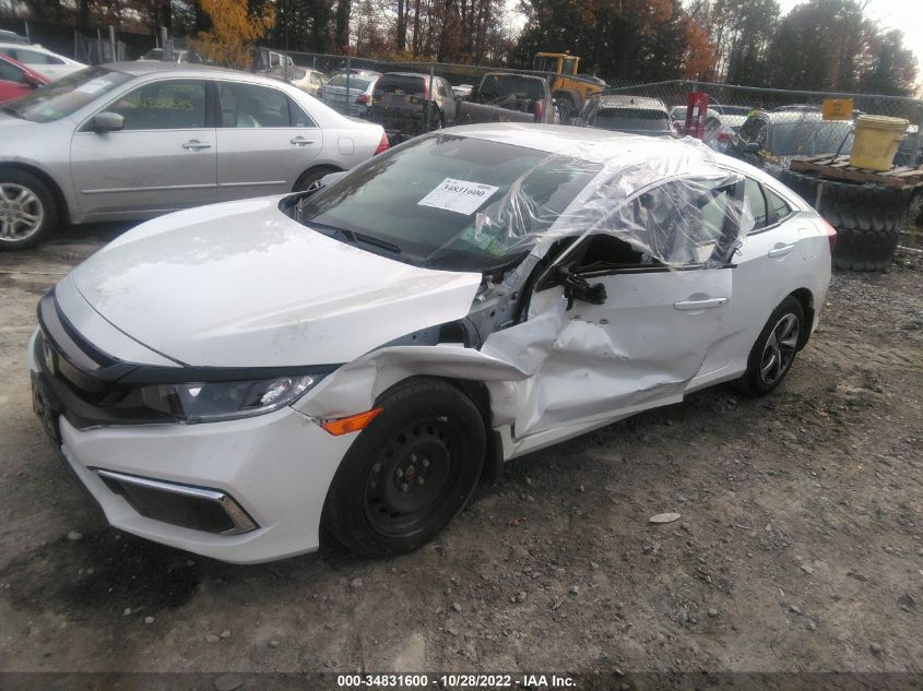 2021 HONDA CIVIC SEDAN LX VIN: 2HGFC2F68MH502508