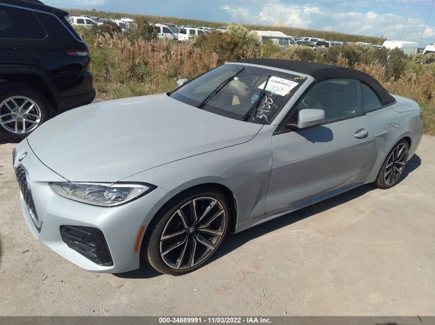 2022 BMW 4 SERIES 430I VIN: WBA23AT00NCJ61808