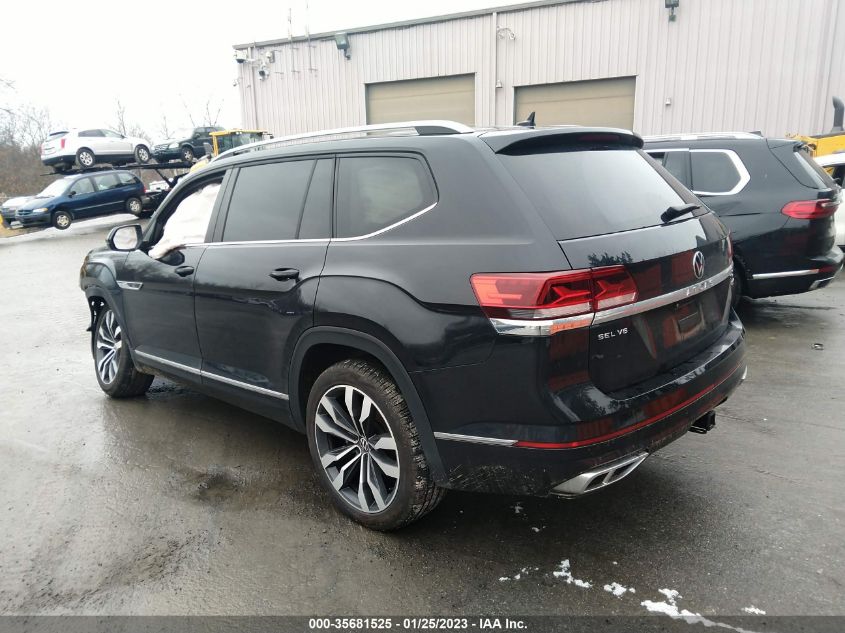 2021 VOLKSWAGEN ATLAS 3.6L V6 SEL R-LINE VIN: 1V2SR2CA8MC596489