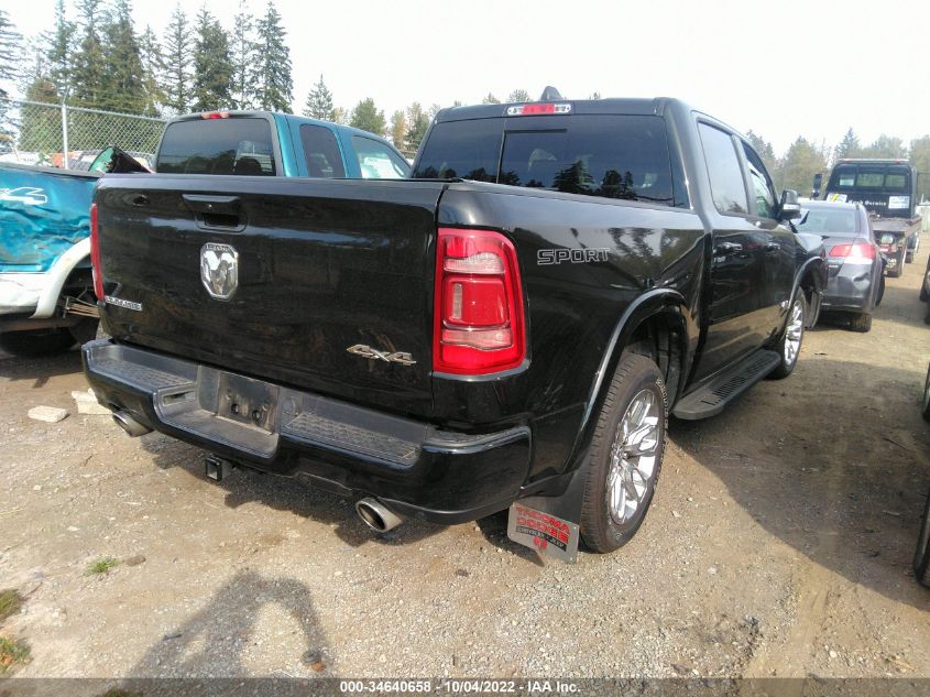 2022 RAM 1500 LARAMIE VIN: 1C6SRFJT6NN141943
