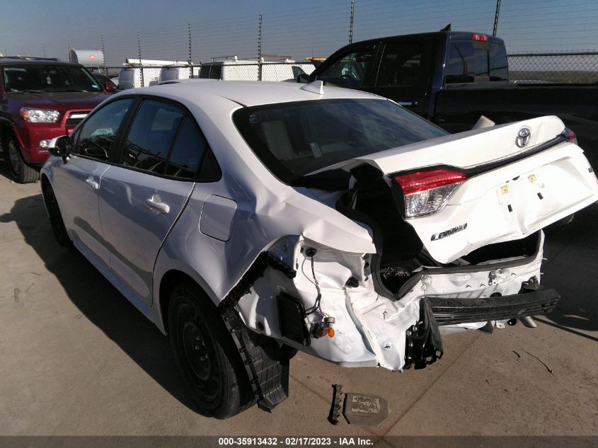 2022 TOYOTA COROLLA LE VIN: 5YFEPMAEXNP354561