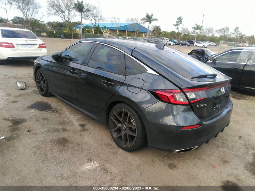 2022 HONDA CIVIC HATCHBACK SPORT TOURING VIN: 19XFL1H88NE020707