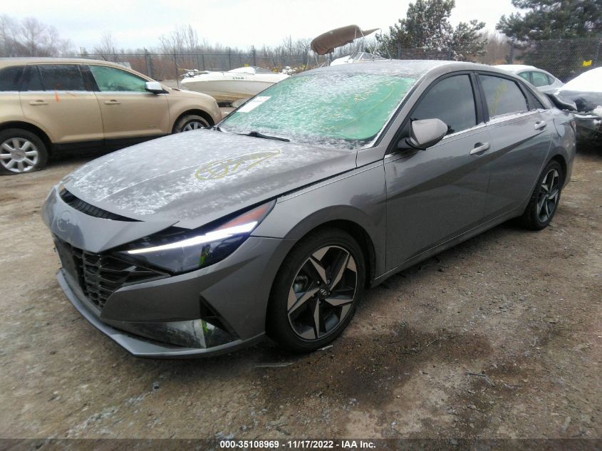 2021 HYUNDAI ELANTRA HYBRID LIMITED VIN: KMHLN4AJ9MU007049